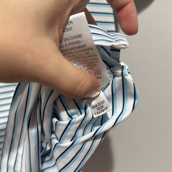 FJ FootJoy Blue Striped Polo with Bird Size L - Picture 4 of 7